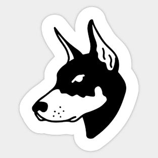 Doberhead Sticker